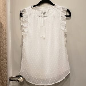 NWT Grace Karin Sleeveless Ruffles Top - M